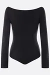 Courrèges Courreges Woman Bodysuit Black Size M Viscose, Elastane In Black