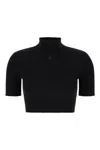 Courrèges Pullover Aderente Solar Light Rib In Black
