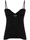 Courrèges Sleeves And Buckle Detail In Black
