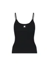 Courrèges Courreges Women Reedition Tank Top In Black