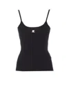 Courrèges Courreges Women Reedition Tank Top In Black