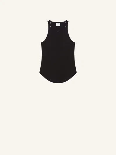 Courrèges Courregès Top In Black
