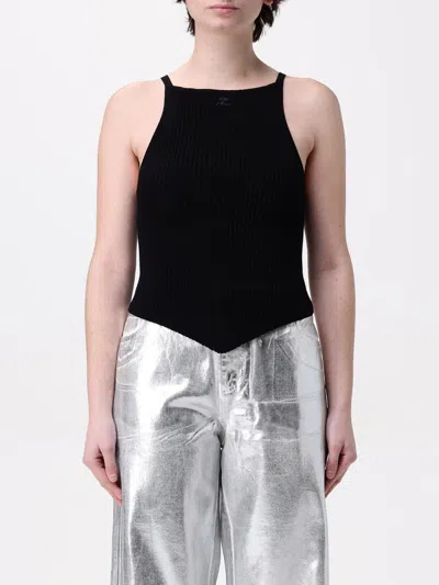 COURRÈGES TOP COURRÈGES WOMAN COLOR BLACK,G40737002