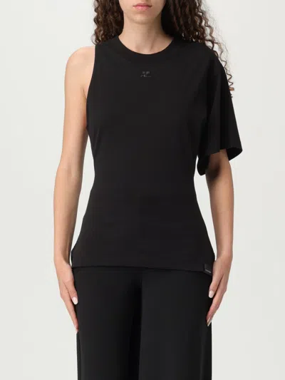 COURRÈGES TOP COURRÈGES WOMAN COLOR BLACK,G94050002