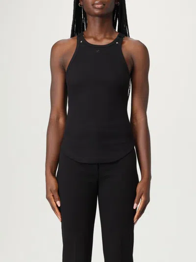 COURRÈGES TOP COURRÈGES WOMAN COLOR BLACK,H21455002