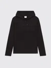 Courrèges Asymmetric Hooded Long Sleeve T-shirt In Black