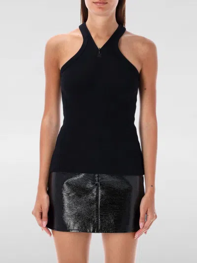 COURRÈGES TOP COURRÈGES WOMAN COLOR BLACK,F80669002