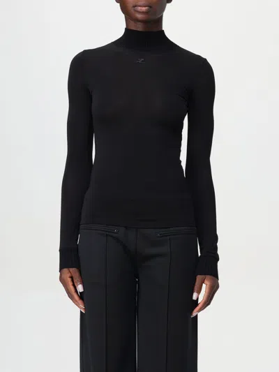 Courrèges Sweater  Woman Color Black In Schwarz