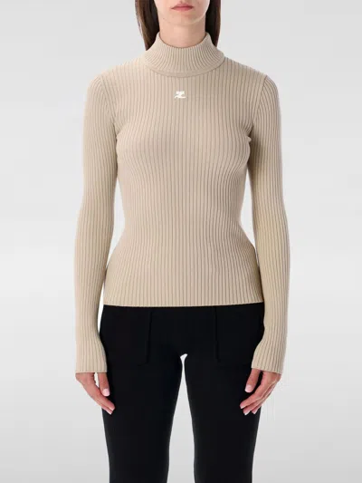COURRÈGES TOP COURRÈGES WOMAN COLOR CREAM,H11714078