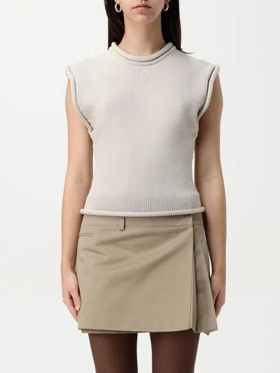 COURRÈGES TOP COURRÈGES WOMAN COLOR GREY,G72354020