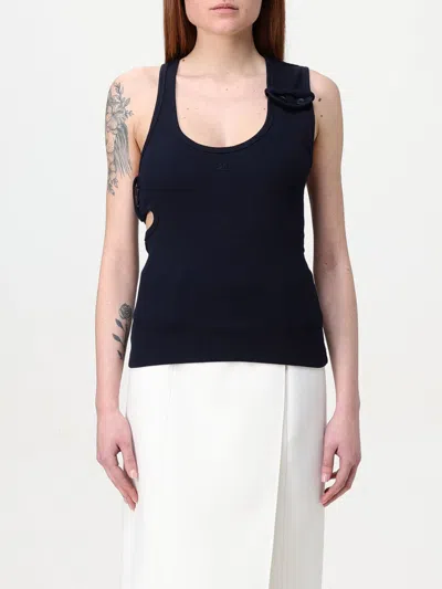 COURRÈGES TOP COURRÈGES WOMAN COLOR NAVY,G51822045