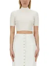 Courrèges Top Cropped In White