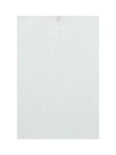 Courrèges Criss Cross Top In Heritage White
