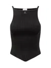 Courrèges Signature Rib Knit Viscose Top