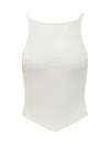 Courrèges White Viscose Top