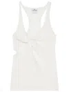 Courrèges Courregès Tank Top Twist 90's Rib In White