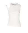 Courrèges Courreges White Cotton Tank Top Women In White