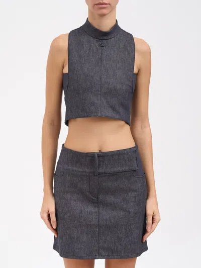 Courrèges Top Woman  In Gray