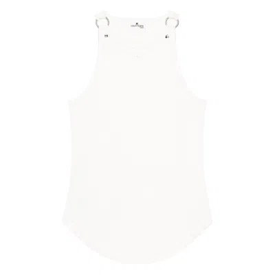 Courrèges Sleeveless Top In White