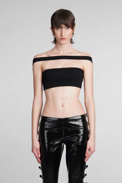 Courrèges Topwear In Black Cotton