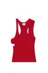 Courrèges Topwear In Red Cotton