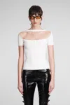 Courrèges Topwear In White Viscose In White