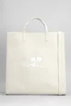 COURRÈGES TOTE IN BEIGE LEATHER