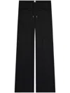 Courrèges Tracksuit Interlock Low-rise Baggy Pants In Black
