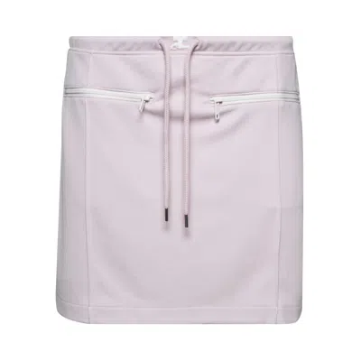 Pre-owned Courrèges Tracksuit Interlock Mini Skirt 'powder Pink' | Women's Size S