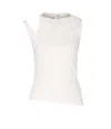 Courrèges Courreges White Cotton Tank Top Women In White