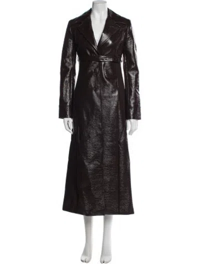 Pre-owned Courrèges Trench Coat In Brown