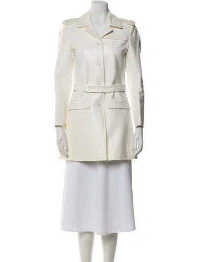 Pre-owned Courrèges Trench Coat In Neutral