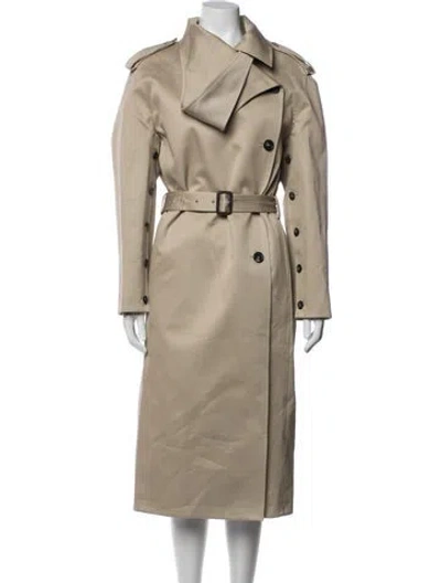 Pre-owned Courrèges Trench Coat In Neutrals