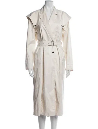 Pre-owned Courrèges Trench Coat In Neutrals