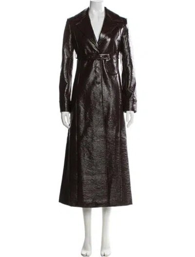 Pre-owned Courrèges Trench Coat W/ Tags In Brown