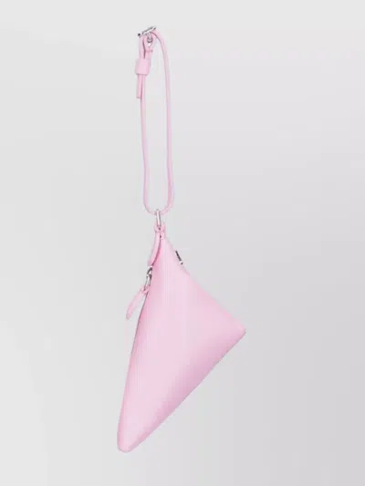 Courrèges Triangular Shape Purses Adjustable Strap In Pink