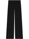 Courrèges Black Casual Pants With Waistband In Black