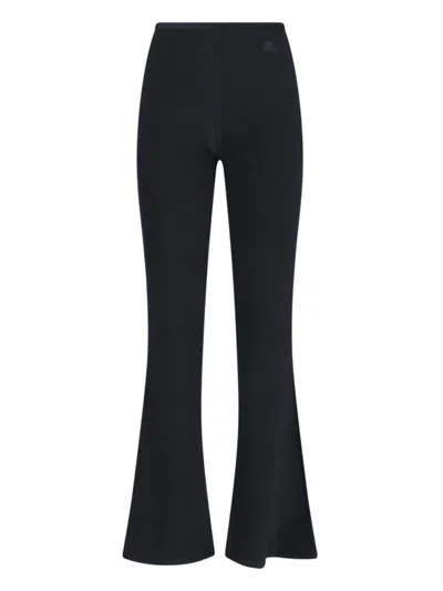 Courrèges Trousers In Black