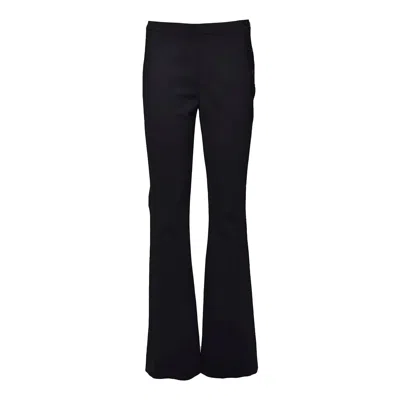 Courrèges Courreges Satin Straight-leg Pants For Women In Black