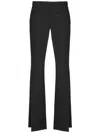 Courrèges Tailored Bootcut Pants In Technical Jersey In Black