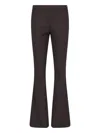 Courrèges Flared Trousers With Cut Out Details In Brown