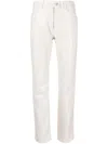 Courrèges Off-white Slim-fit Trousers In White