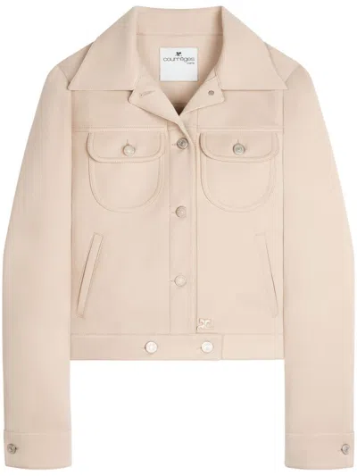 COURRÈGES COURREGÈS TRUCKER JACKET SIGNATURE TWILL