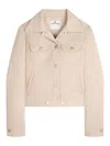 Courrèges Signature Twill Trucker Jacket Clothing In Color Carne Y Neutral