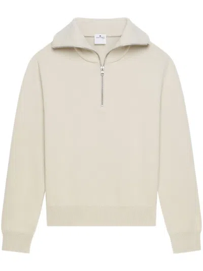 Courrèges Trucker Sweater In Neutrals