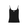 Courrèges Knit Tank Top In Black