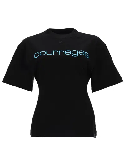 Courrèges Short-sleeved T-shirt In Black