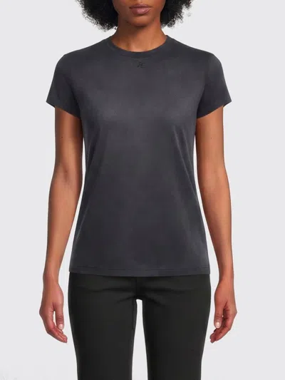 Courrèges T-shirt Woman  In Black