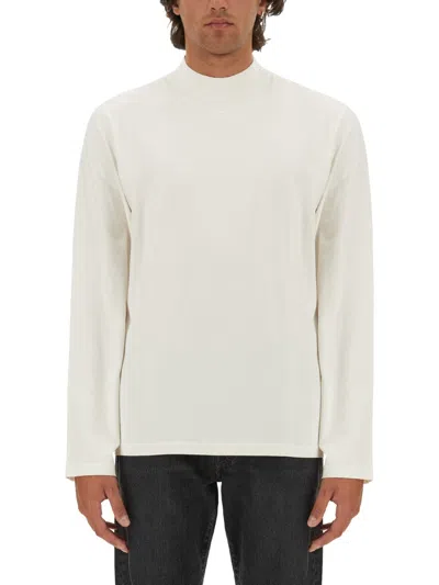 Courrèges White T-shirt With Subtle Logo Detail