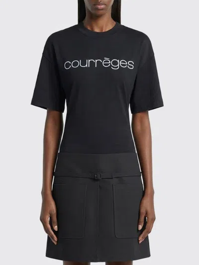 Courrèges T-shirt  Woman Color Black
